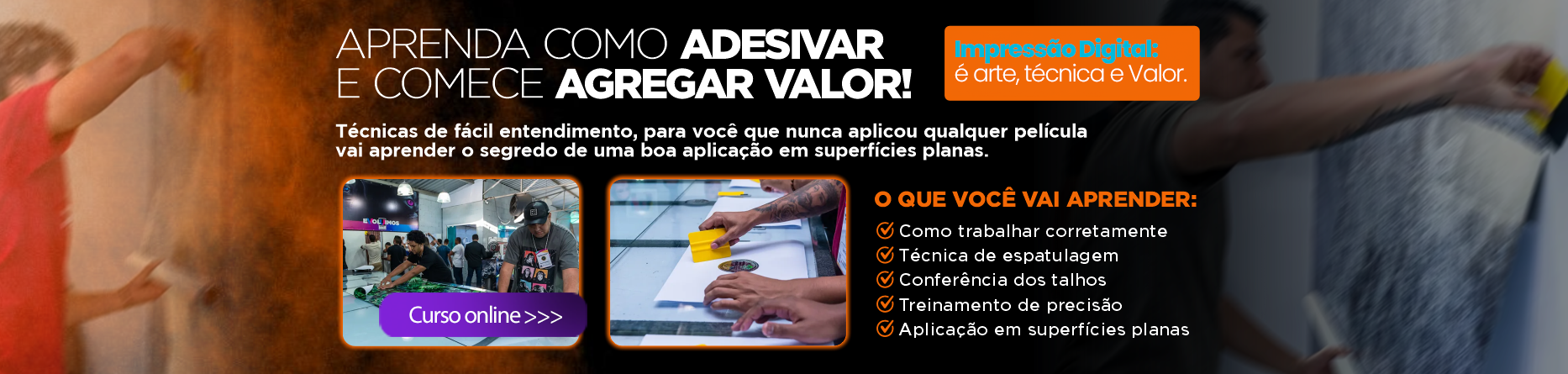 Aplicação Vinil Adesivo
