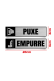 Adesivo Puxe e Empurre