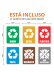 KIT COM 6 ADESIVOS PARA LIXEIRAS RECICLAGEM
