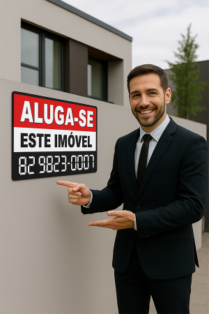 Adesivo Vende-se Imobiliária Placa de PS 1mm 20x30 cm e 30x40 cm 4x0 Impresso Uv Corte Especial 