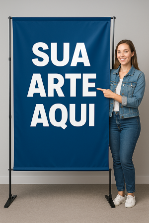 Backdrop Ajustável Alumínio Preto até 300x220 cm    