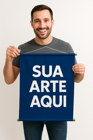 Banner em Tecido Tecido Medidas Prontas 4x0 Sublimático Corte Reto Pedido Mínimo R$ 50