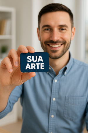 100 Cartões de Visita com Caixa Couchê 250g 9x5 cm 4x0 ou 4x4 Sem Laminação Corte Especial 