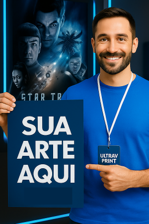 Cartaz Papel Sintético Papel 137g Sintético Medidas Padrões 4x0 Impressão Uv Corte Reto Pedido Mínimo R$ 50,00