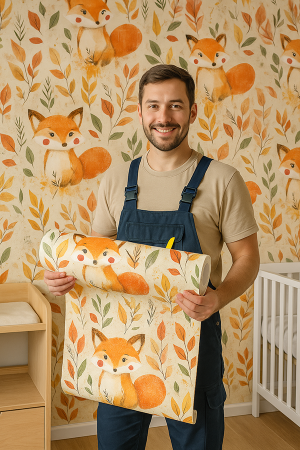 DECCOR |BABY Vinil Adesivo 58x300 cm 4x0 Impresso Corte Reto 