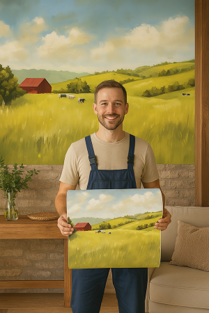 DECCOR |LANDSCAPE Vinil Adesivo 58x300 cm 4x0 Impresso Corte Reto 