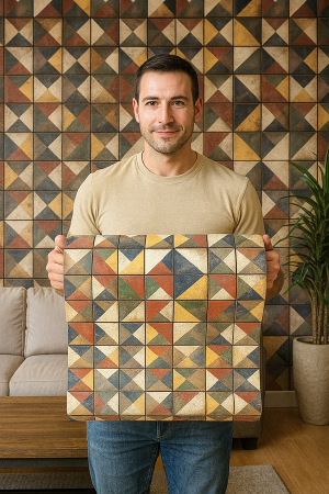 DECCOR | TILE Vinil Adesivo 58x300 cm 4x0 Impresso Corte Reto 