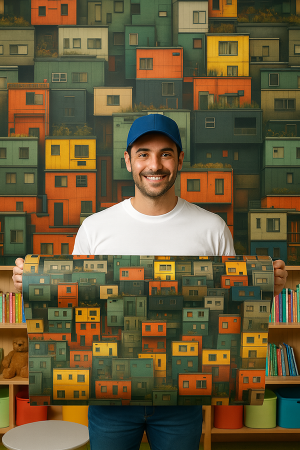 DECCOR | URBAN Vinil Adesivo 58x300 cm 4x0 Impresso Corte Reto 