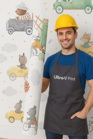 Platinum DECCOR | ANIMAL WATERCOLOR Vinil Adesivo 58x300 cm 4x0 Impresso Corte Reto 
