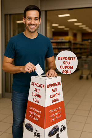 URNA DE PP CORRUGADO Polionda 80x40x30 cm 4x0 Adesivado e laminado de fosco Corte Especial e Picote Pedido Mínimo R$ 50,00